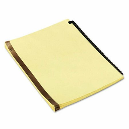 SALURINN SUPPLIES Universal  Leather-Look Mylar Tab Dividers  31 Numbered Tabs  Letter  Black/Gold  Set of 31 SA1520388